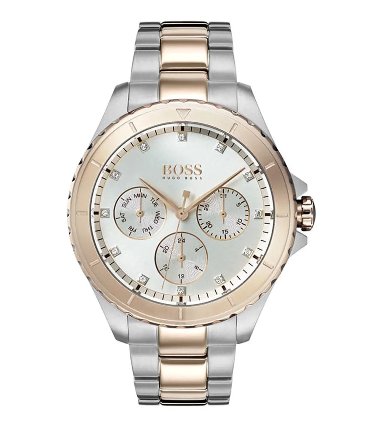 Praise Two-Tone Stainless Steel Watch with Rose Gold Accents - 1502446